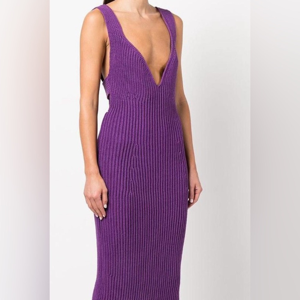 Khaite Alessia dress in grape purple S. worn one time
